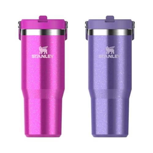 STANLEY Flip Straw Tumbler 1.0 Water Bottle with Straw 0.89L - Punch Shimmer
