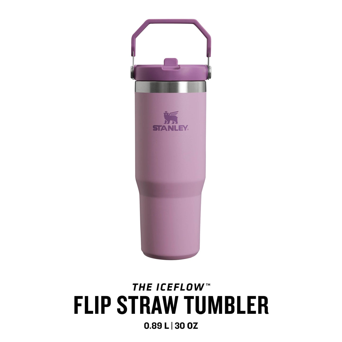 Stanley Flip Straw Tumbler 1.0 Water Bottle With Straw 0.89L - Lilac