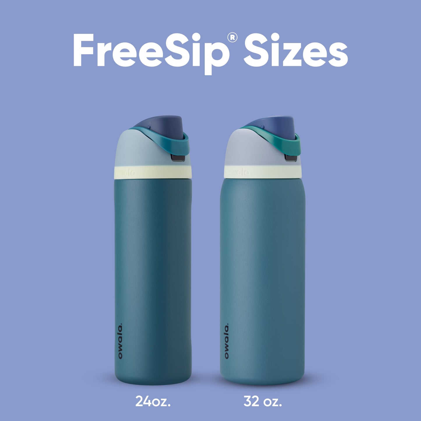 Owala FreeSip Insulated Stainless Steel Water Bottle, 945ml, Denim