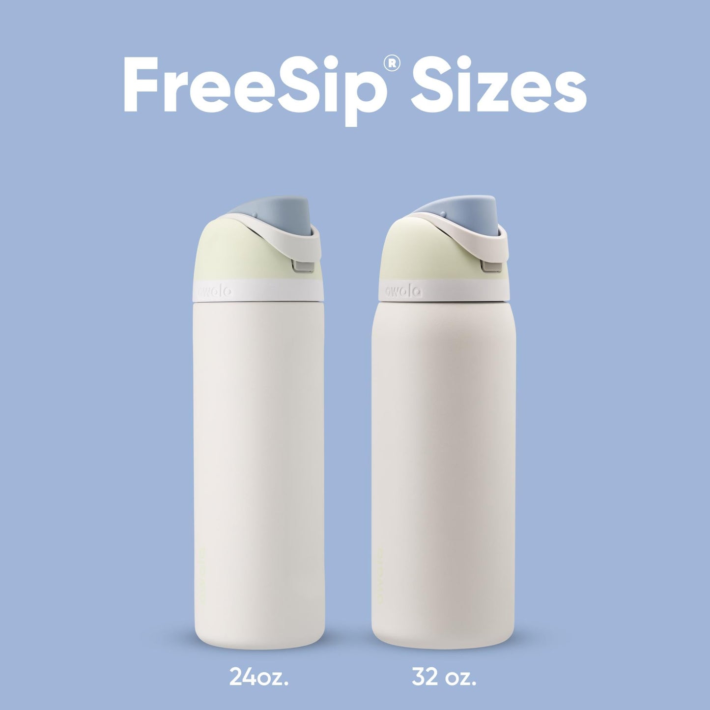 Owala FreeSip Insulated Stainless Steel Water Bottle, 710ml, Iced Breeze