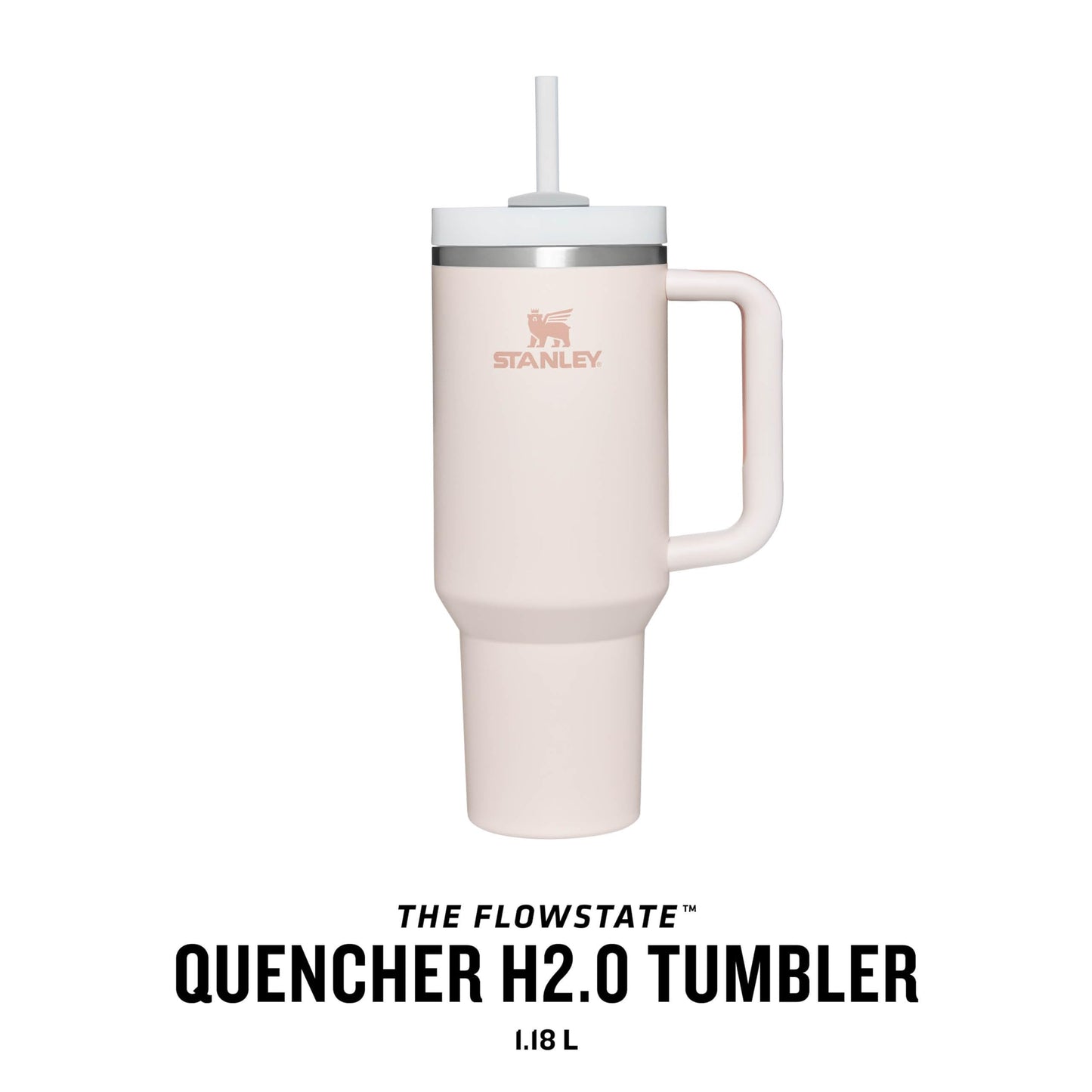 Stanley Quencher H2.0 Flowstate Tumbler 1.2L - Rose Quartz