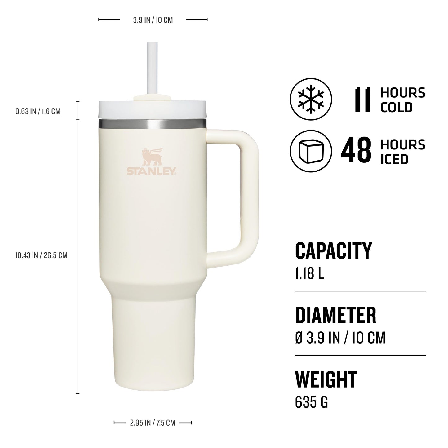 STANLEY Quencher H2.0 Flowstate Tumbler 1.18L