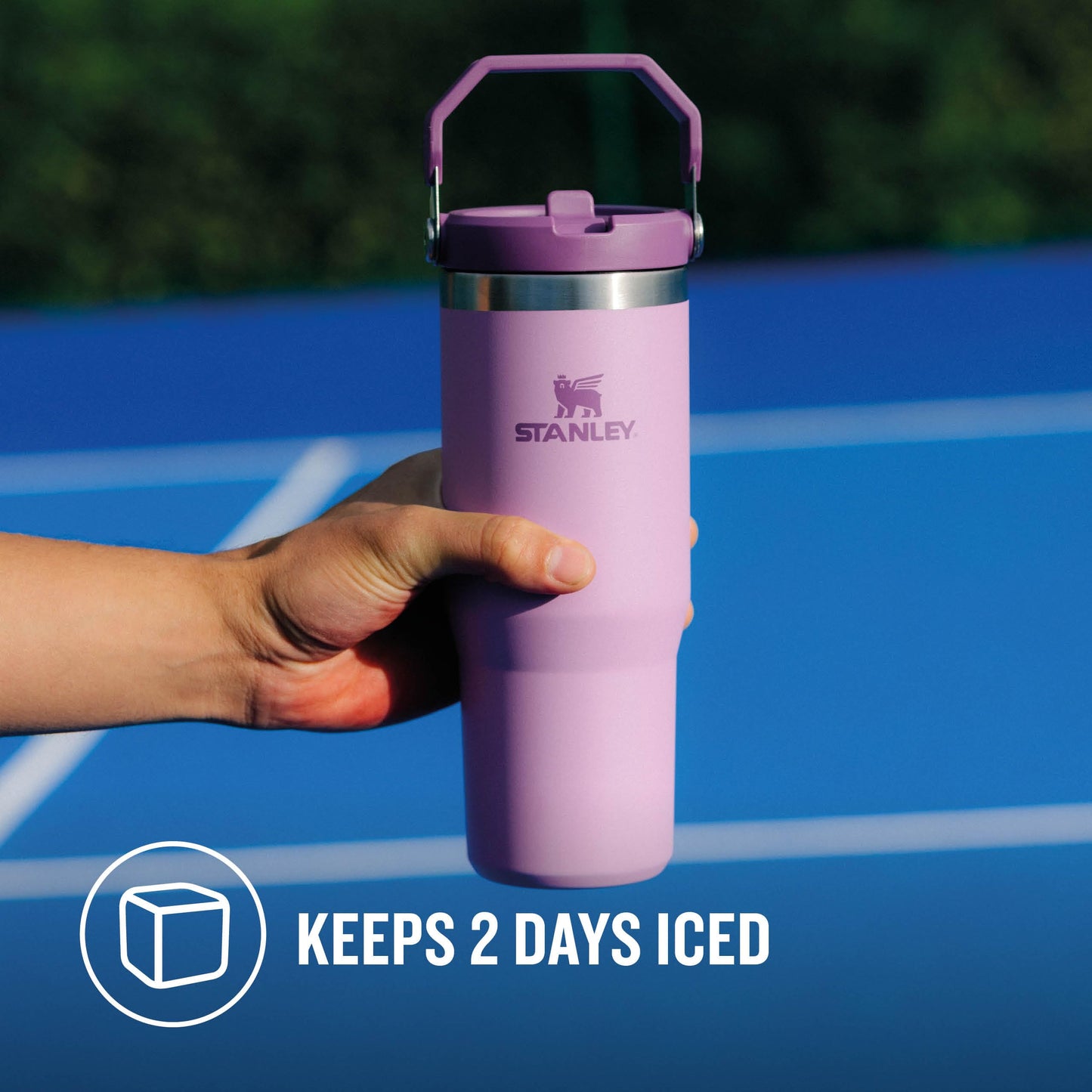 Stanley Flip Straw Tumbler 1.0 Water Bottle With Straw 0.89L - Lilac