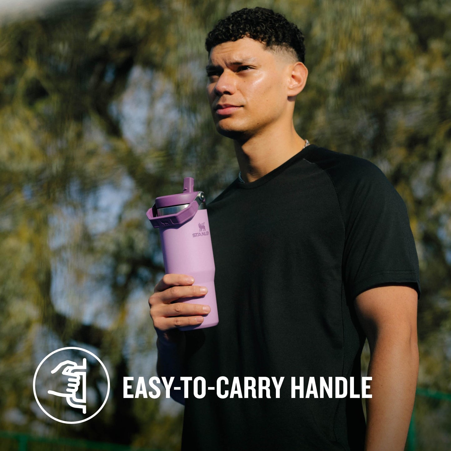 Stanley Flip Straw Tumbler 1.0 Water Bottle With Straw 0.89L - Lilac